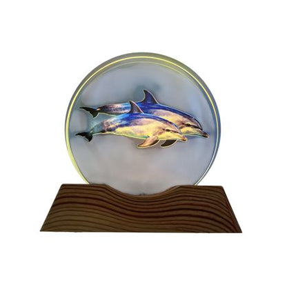 3D Creative Lamp - Dolphin Pod Illuminated Art Light
