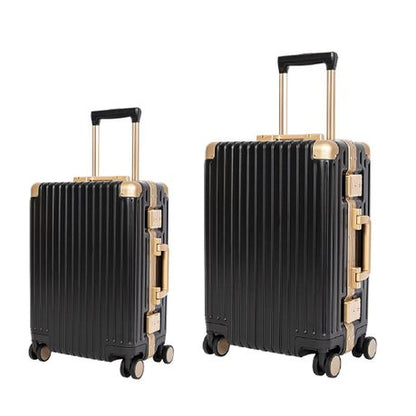 Classic Aluminum Frame Travel Suitcase - 22 inch + 26 inch