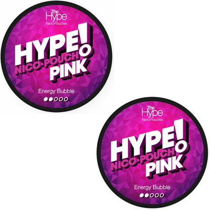 Hype Nicotine Pouches - 15 Nano Pouches 8mg - 2 Pack - Energy Bubble