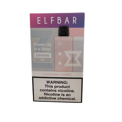 Elf Bar 9000 Puffs Rechargeable Pod Kit 50mg- California Cherry