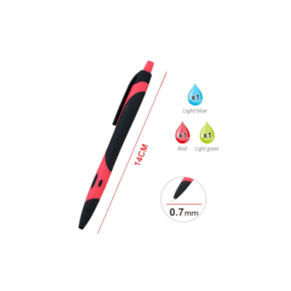 Motarro Smooth Ballpoint Pen 0.7mm 3PCS - 2 Pack
