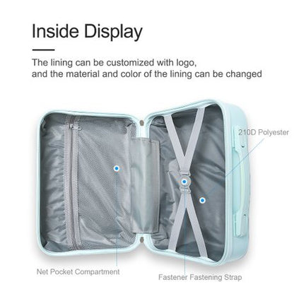 Cosmetic Travel Carry - on Suitcase - Blue