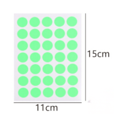 Motarro Self Adhesive Labels 5 Sheets - Red