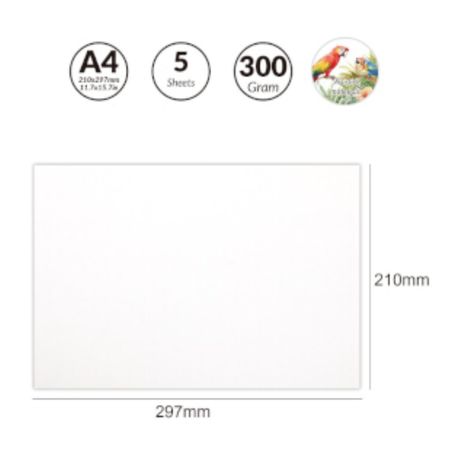 Motarro Watercolour Pad 5 Sheets - White 297x400mm