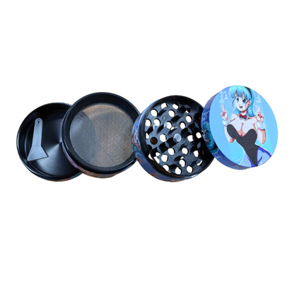 Herb Grinder - 4 Piece - Black