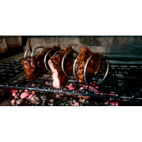 Braai Spiral - Stainless Steel Meat Holder for Braai & Air Fryer