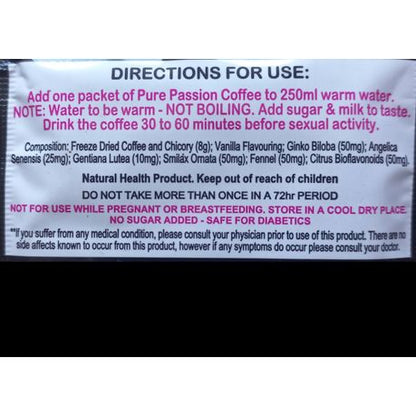 3 Sachets pack Pure Passion Coffee - Women