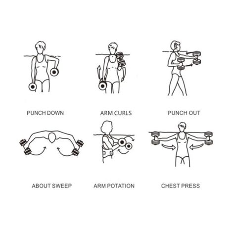 Swimming Dumbbells and Aquatic Foot Cuffs