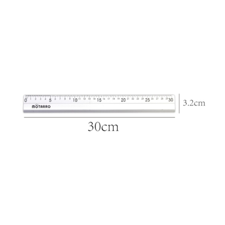 Motarro Aluminium Ruler 30cm - 30cm