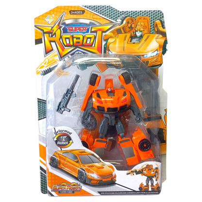 Super Robot Action Figures - 2 Pack - Orange & Yellow