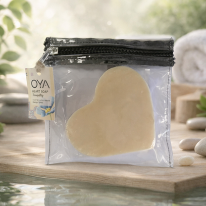 Oya Heart Soap Large - Tranquility 2 Pack