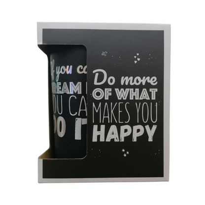 Black Ceramic Mug More Of What Makes You Happy