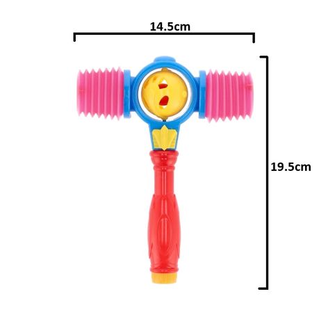 Funny Squeaky Hammer Rattle - 2 Pack