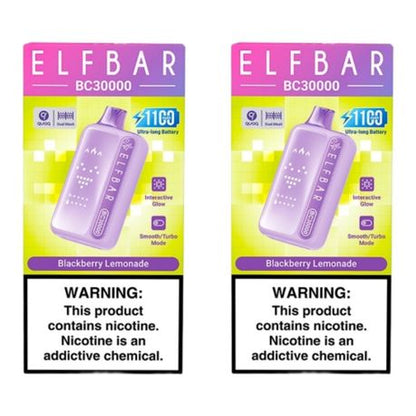 Elf Bar BC30000 Disposable Vape - Blackberry Lemonade (Pack of 2)