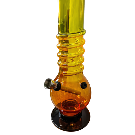 Acrylic Water Bong Rasta Color 26cm - Round