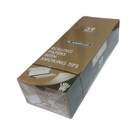 Flame Club Queen Size Rolling Paper + Tips - 39 Booklets - 2 Pack