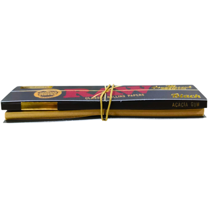 RAW Classic Black Connoisseur King Size Rolling Papers with Tips - 3 Pack