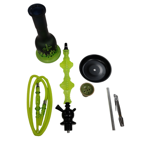 Amaren Ceramic Head Flame Hookah - Single Large - Blue
