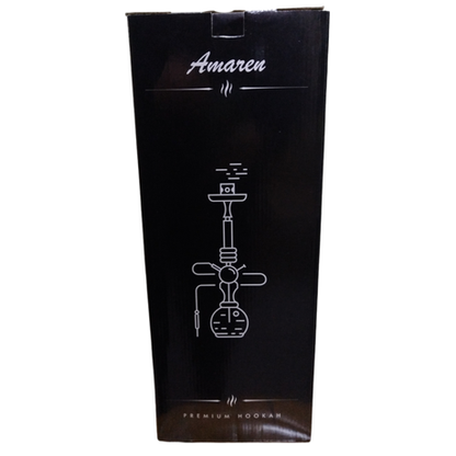 Amaren Ceramic Head Flame Hookah - Single Large - Red