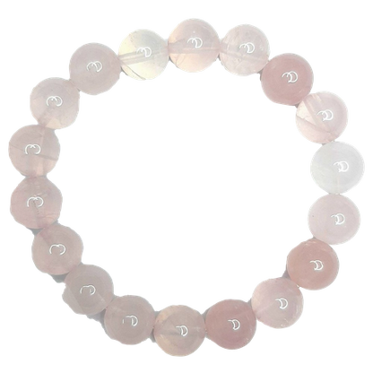 Earth Stone Collection - Rose Quartz Stone Bracelet