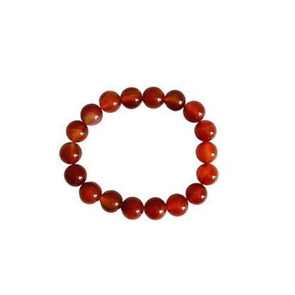 Earth Stone Collection - Carnelian Bracelet And Bullet Stone Necklace