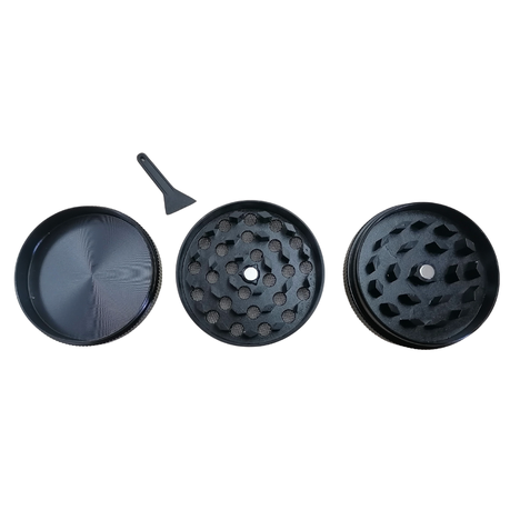 Herb Grinder 3 Piece Aluminum 50 x 36mm - Hypnotic