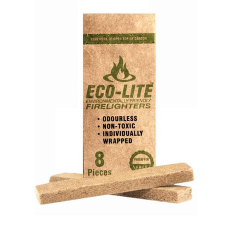Eco-Lite Environmentally Friendly Firelighters - 8 Piece - 6 Pack