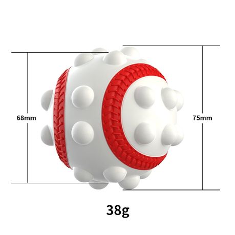 Tennis Ball Fidget PoP It - White & Red