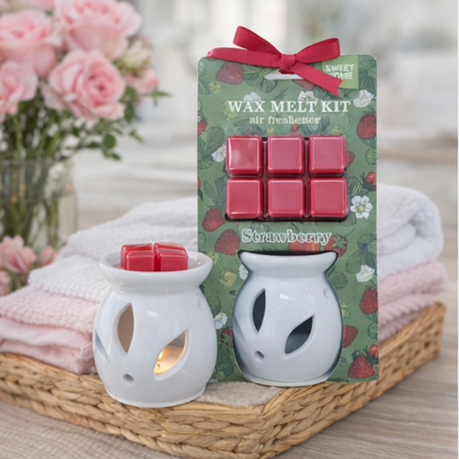 Wax Melt Burner Kit - Red Tangerine
