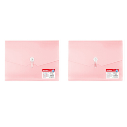 Motarro Expanding File A4 - 2 Pack - Light Pink