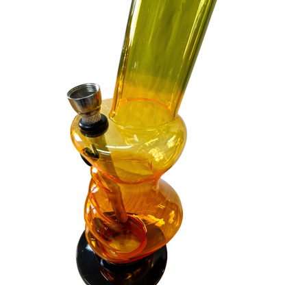 Acrylic Water Bong Rasta Color 26cm - Hand Grip