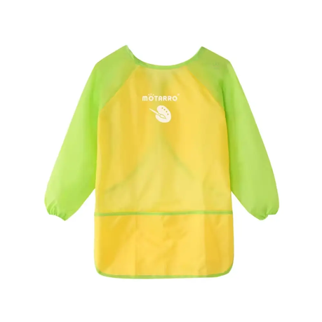 Motarro Kids Waterproof Painting Apron | Long Sleeve | Medium | Pocket - Pink