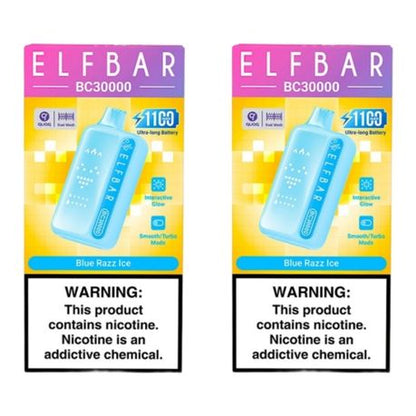 Elf Bar BC30000 Disposable Vape - Blue Razz Ice (Pack of 2)
