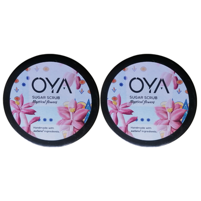 Oya Sugar Scrub 175g - Mystical Flowers 2 Pack