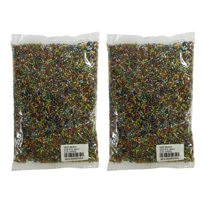 Seed Beads 450g - 2 Pack - Small Neon
