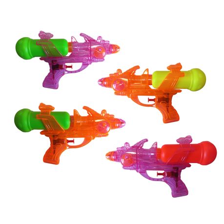 Transparent Space Water Gun - 4 Pack