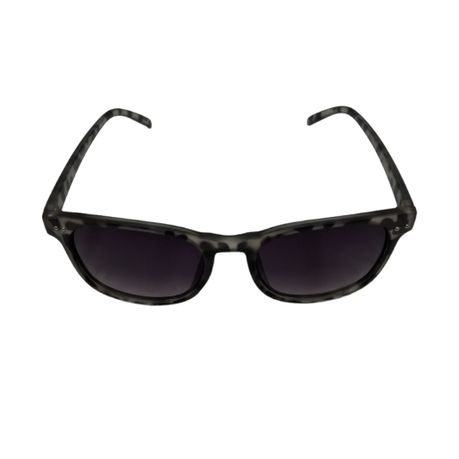Solar X Wayfarer Sunglasses Gradient Grey Lens UV400 - Blue