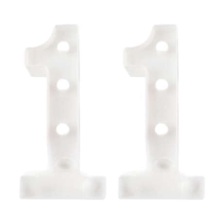 Motarro Led Numbers Light 22cm - 2 Pack - White Number 0