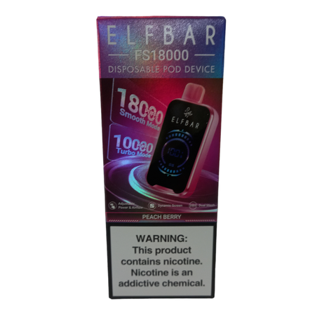 Elf Bar 18000 Puffs Disposable Vape - Peach Berry - 3 Pack