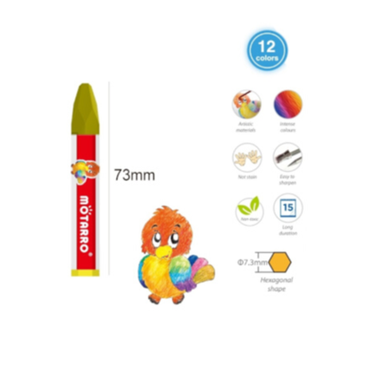Motarro Oil Pastel 12 Colours - 2 Pack
