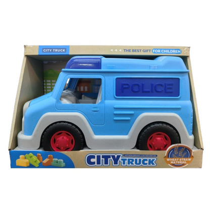 Police Car with Blocks