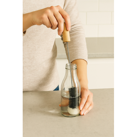Glass Bottle Cleaning Brush Set - 1 Medium + 5 Small Brushes