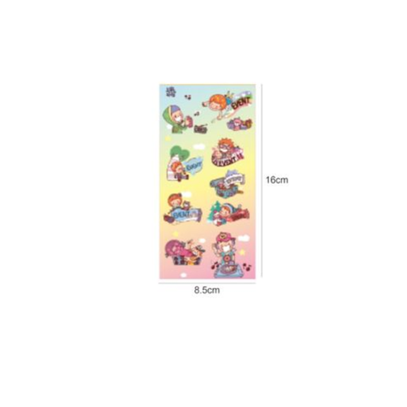 Motarro Stickers Relief 1 Sheet - Kids