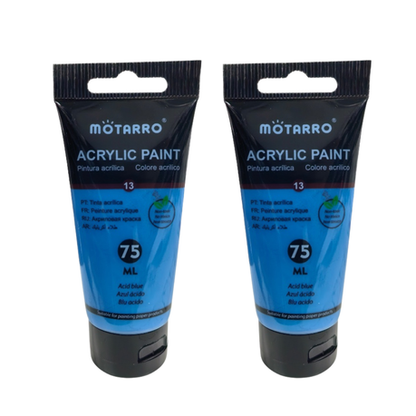 Motarro Acrylic Paint 75ml - 2 Pack - Yellow Green