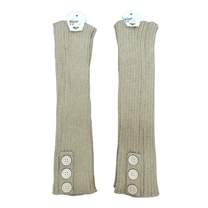 Leg Warmer - Stipe White