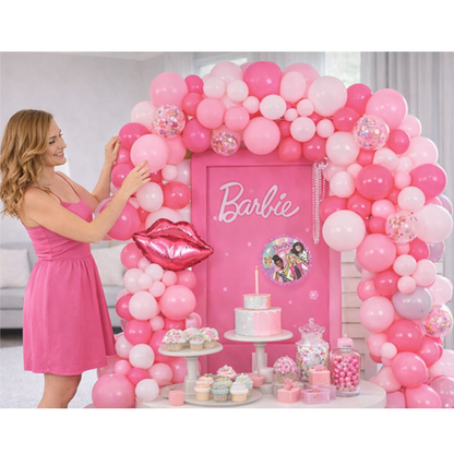 Party Balloon Garland Set 127 Piece - Barbie