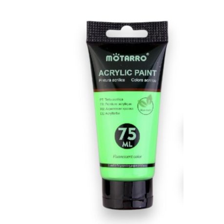 Mottaro Fluorescent Acrylic paint 75ml - Orange