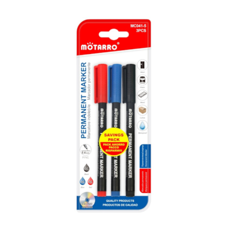 Motarro Permanent Marker 0.4mm - 3PCS