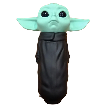Silicone Rasta Pipe - Yoda - Black
