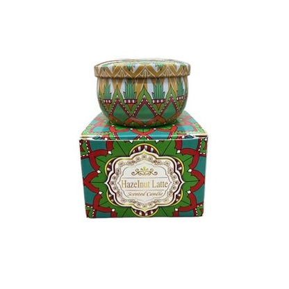 Artisan Soy Wax Scented Tin Candle - Hazelnut Latte
